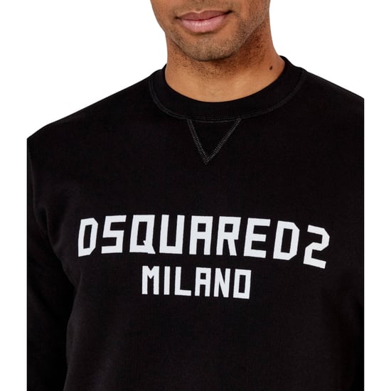 Dsquared2 Cool Fit Milano Crew Neck Zwarte Sweatshirt - Image 5