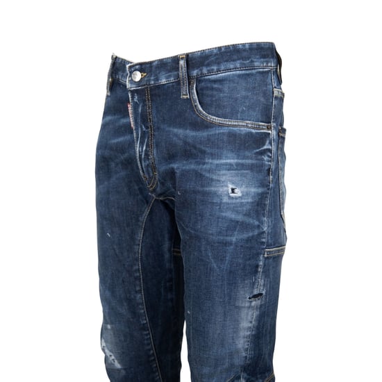 Dsquared2 Nette Biker Jeans Licht Gebruikte Stijl Blauwe Jeans - Image 3