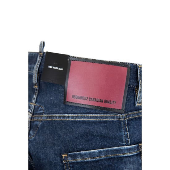 Dsquared2 Nette Biker Jeans Licht Gebruikte Stijl Blauwe Jeans - Image 4