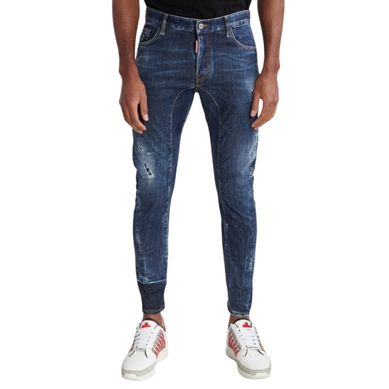 Dsquared2 Nette Biker Jeans Licht Gebruikte Stijl Blauwe Jeans - Image 5