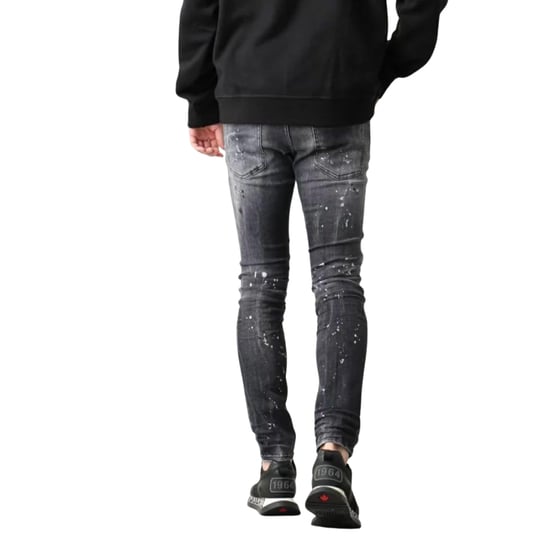 Dsquared2 Super Twinky Jean Black Diamond Destroyed Wash Zwarte Jeans - Image 3