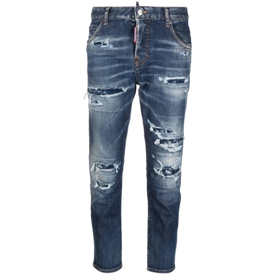 Dsquared2 Skater Jean Destroyed Reinforced Denim Blauwe Jeans - Image 1