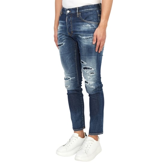 Dsquared2 Skater Jean Destroyed Reinforced Denim Blauwe Jeans - Image 3