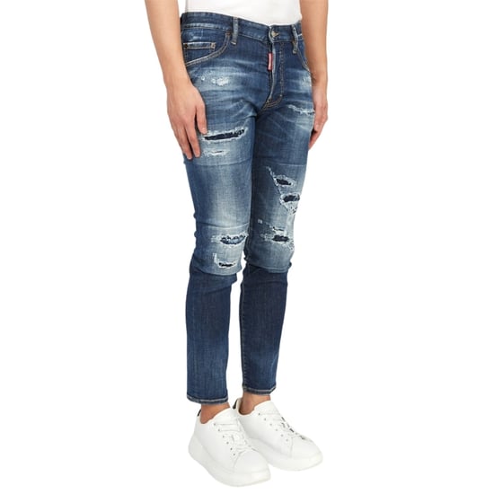 Dsquared2 Skater Jean Destroyed Reinforced Denim Blauwe Jeans - Image 4