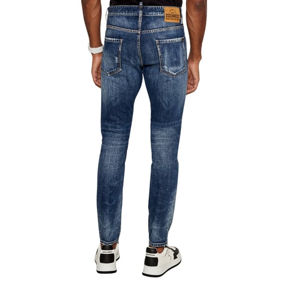 Dsquared2 Medium Reflective Lake Wash Cool Guy Jeans Marineblauw - Image 4