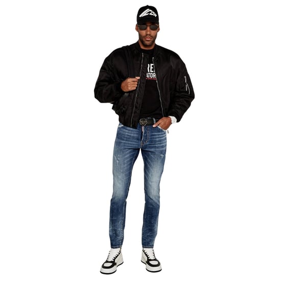Dsquared2 Medium Reflective Lake Wash Cool Guy Jeans Marineblauw - Image 5