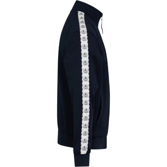 Aquascutum Active Crest Tape Navy Zip Track Top - Image 3