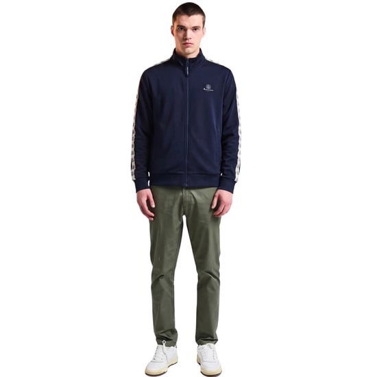Aquascutum Active Crest Tape Navy Zip Track Top - Image 6