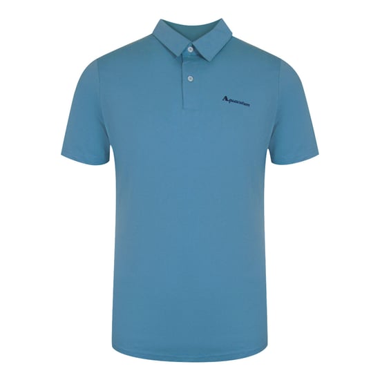 Aquascutum Active Katoenen Poloshirt In Dry-fit-stijl, Avio Blauw - Image 1