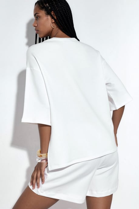 Dames Losse Crewneck T-shirt - Image 3