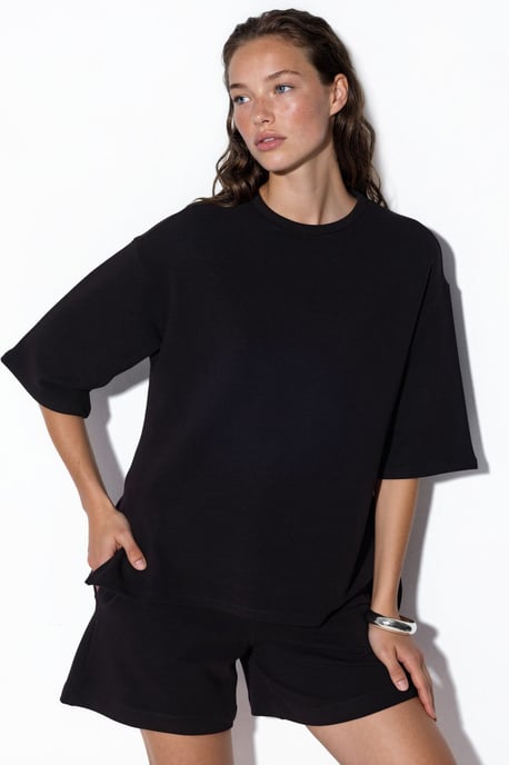 Dames Losse Crew Neck T-shirt - Image 1