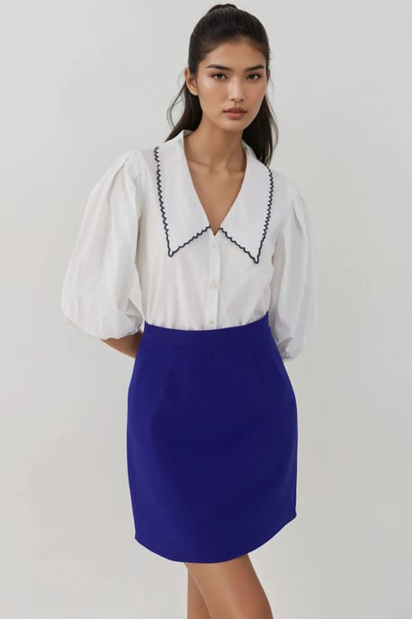 Hoge Taille Mini A-Lijn Rok - Image 2