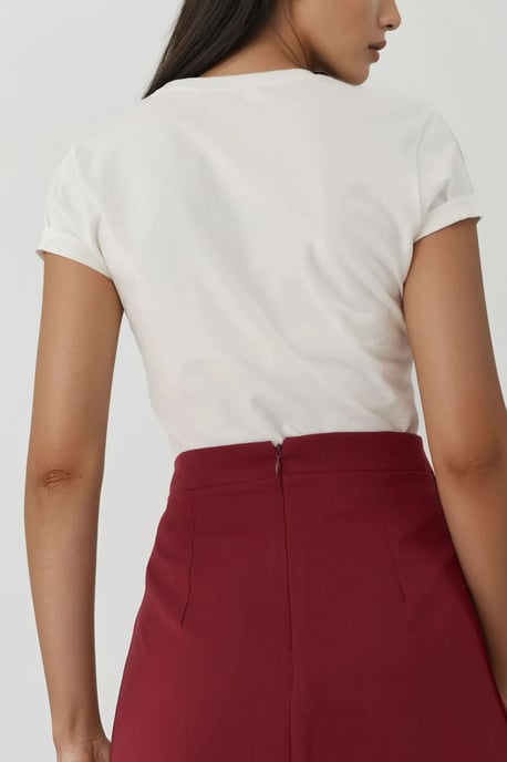 Hoge Taille Mini A-Lijn Rok - Image 4