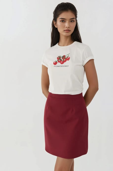 Hoge Taille Mini A-Lijn Rok - Image 5