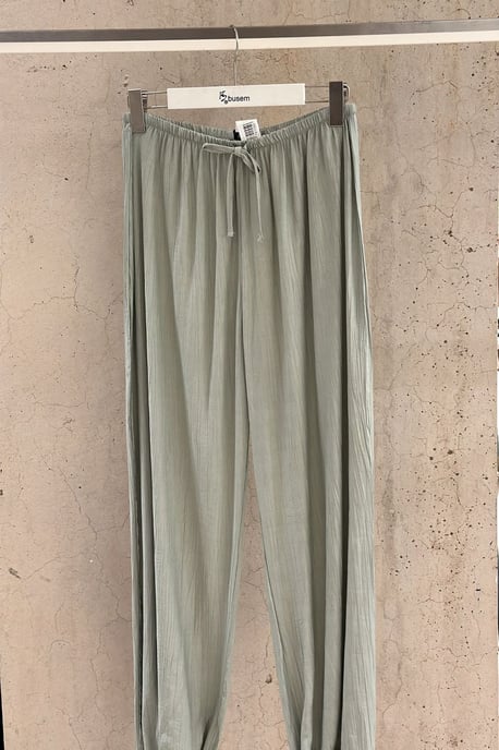 Elastische broek met strikdetail - Image 3