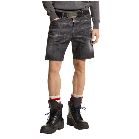 Dsquared2 Marine Bermuda Denim Zwarte Shorts - Image 3