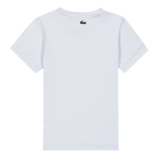 Lacoste Katoenblend T-shirt met groot logo voor kinderen/Kinderen (Wit) - Image 2
