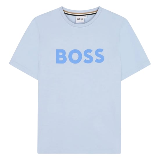 Boss Kinderen/Kinderen Logo T-shirt (Perzisch Blauw) - Image 1