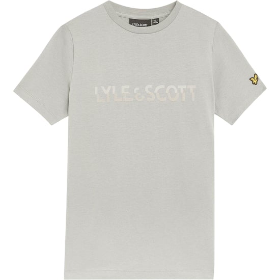Lyle & Scott Katoenen T-shirt met kinderlogo (Sharkskin) - Image 1