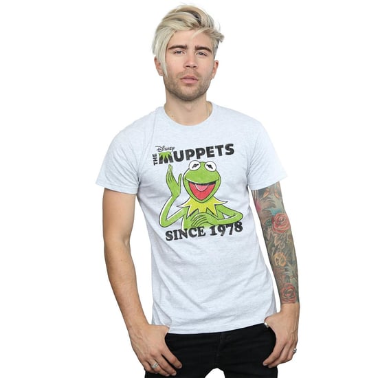 Disney Heren The Muppets Kermit sinds 1978 T-Shirt (Heide Grijs) - Image 3