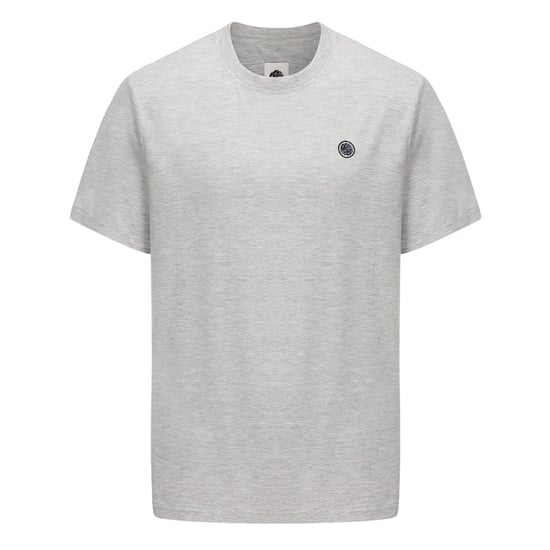 Pretty Green Heren-T-shirt met logo op de borst en ronde hals (Grijze Mergel) - Image 1