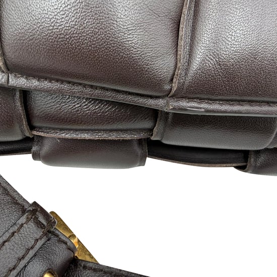 Bottega Veneta Cassette Gevoerde Schoudertas in Bruin Lamsleder - Image 2