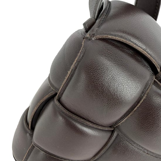 Bottega Veneta Cassette Gevoerde Schoudertas in Bruin Lamsleder - Image 6