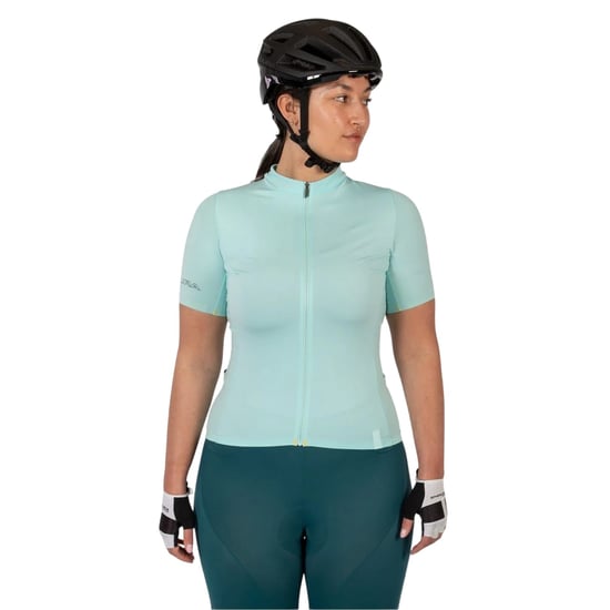 Endura Dames/Dames Full Zip Raglan Jersey (Gletsjer blauw) - Image 2