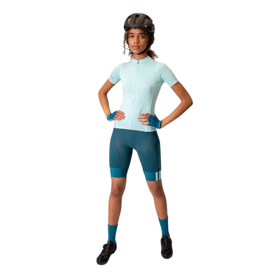 Endura Dames/Dames Full Zip Raglan Jersey (Gletsjer blauw) - Image 4
