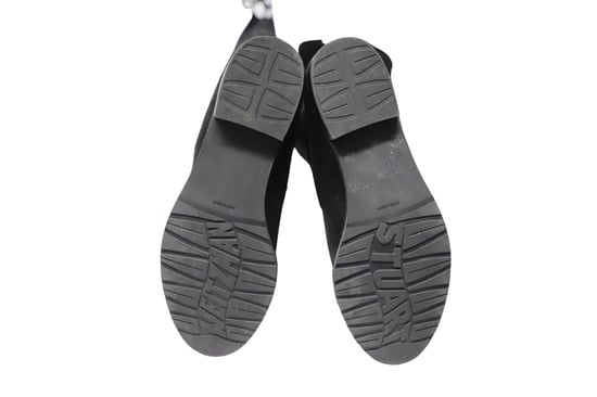 Stuart Weitzman Lowland Over The Knee Laars in Zwart Suède - Image 6