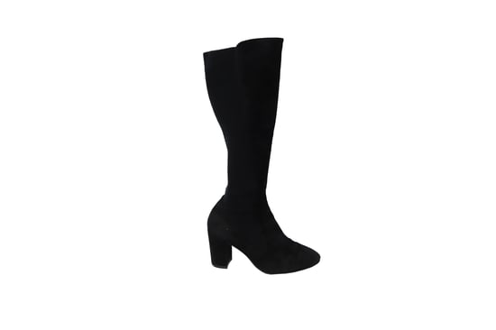Stuart Weitzman Livia 80 Knieboots in Zwart Suède - Image 1