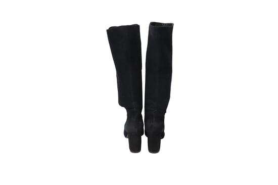 Stuart Weitzman Livia 80 Knieboots in Zwart Suède - Image 4