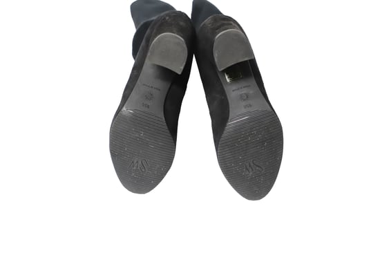Stuart Weitzman Livia 80 Knieboots in Zwart Suède - Image 5