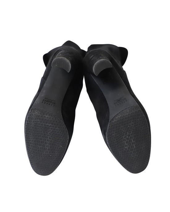 Stuart Weitzman Hiline Kniehoge Laarzen in Zwart Suède - Image 4