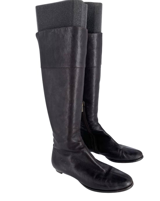 Jimmy Choo Londen Knielaarzen in Bruin Kalfsleer - Image 1