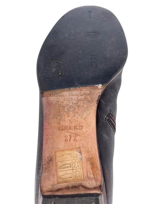 Jimmy Choo Londen Knielaarzen in Bruin Kalfsleer - Image 5