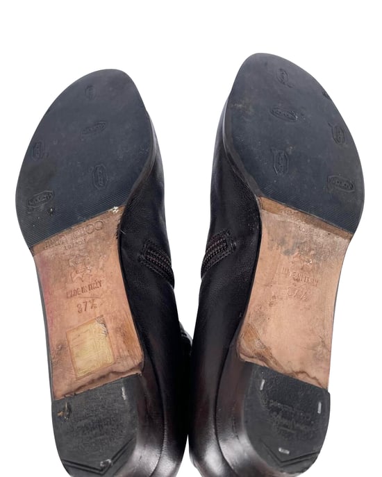 Jimmy Choo Londen Knielaarzen in Bruin Kalfsleer - Image 6
