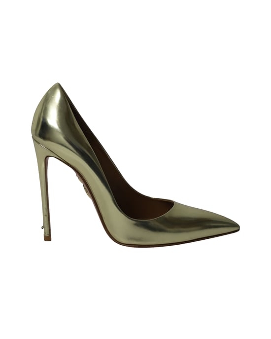 Aquazzura Purist Hakken in Gouden Patentleer - Image 1