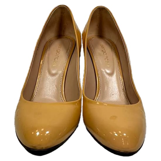 Sergio Rossi Pumps in Beige Patentrein - Image 3