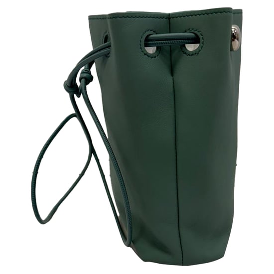 Loewe Pebble Pouch Bag in Groene Kalfsleer - Image 6