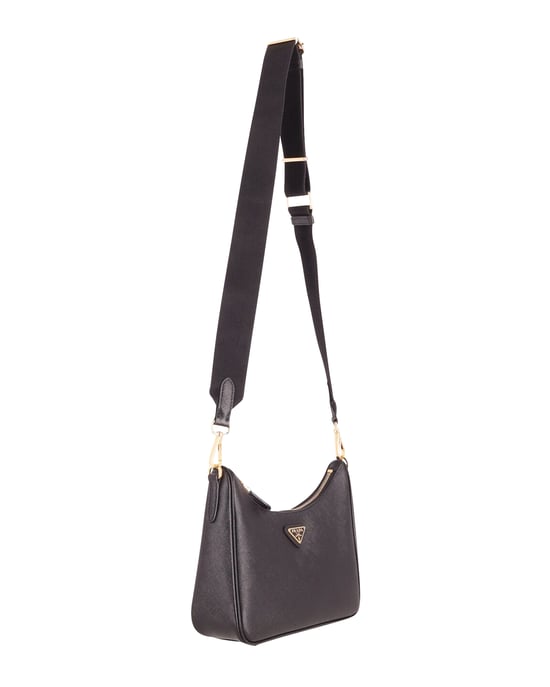 Prada Re-Edition 2005 Schoudertas in Zwart Saffiano Leer - Image 2