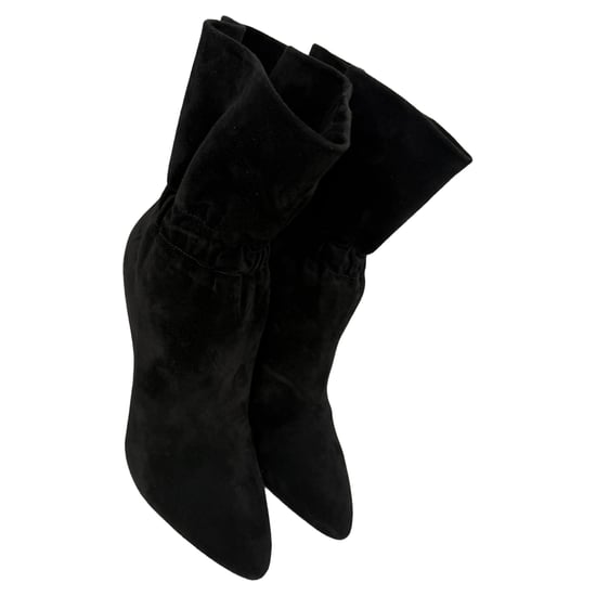 Saint Laurent Étienne Elastische Enkellaarsjes in Zwart Suède - Image 5