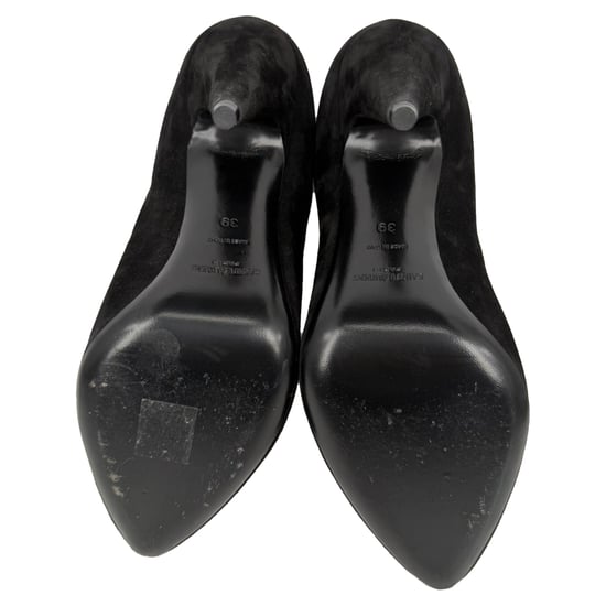 Saint Laurent Étienne Elastische Enkellaarsjes in Zwart Suède - Image 6