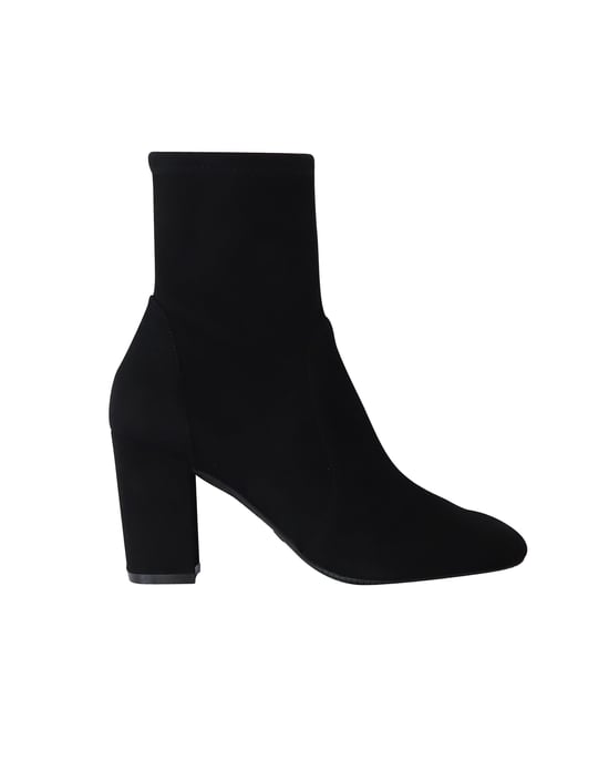 Stuart Weitzman Yuliana 80 Enkellaarsjes in Zwart Suède - Image 1