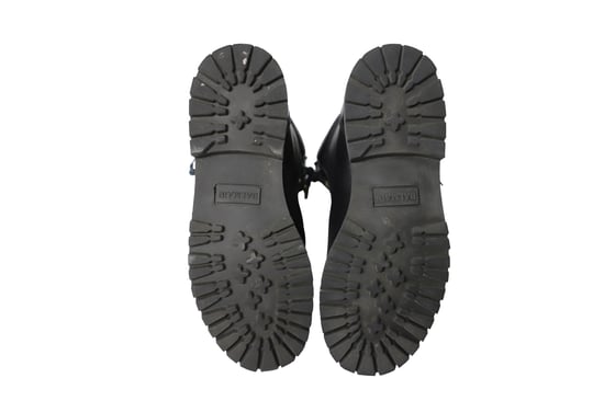 Balmain Taiga Enkellaarsjes van Zwart Leer - Image 5