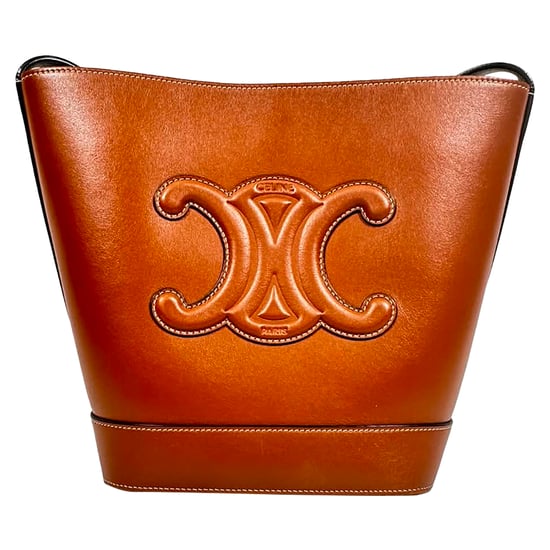 Celine Kleine Cuir Triomphe Emmertas in Bruin Leer - Image 5