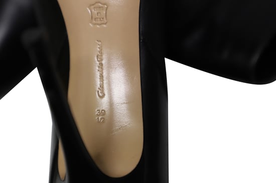 Gianvito Rossi Rits Enkellaarsjes in Zwart Leer - Image 6