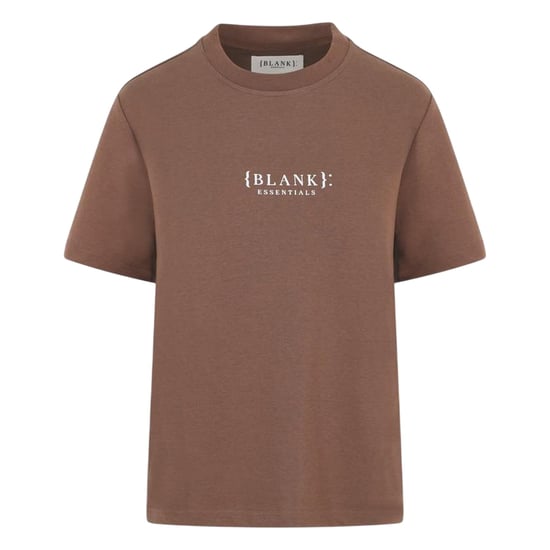 Blank Essentials Dames-T-shirt met logo uit de Essentials-collectie in boyfriend-stijl (Chocolade) - Image 2