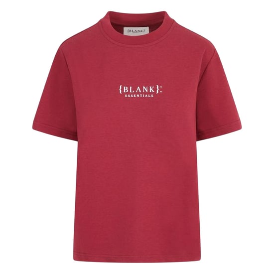 Blank Essentials Dames-T-shirt met logo uit de Essentials-collectie in boyfriend-stijl (Bourgondië) - Image 2