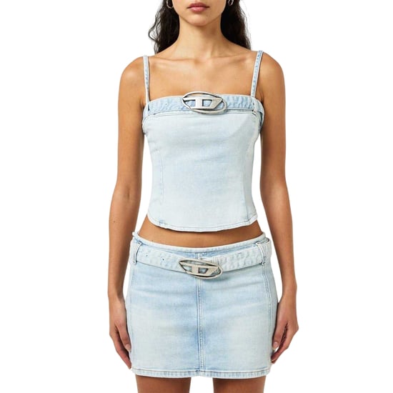 Diesel Lucy Denim Slim-tanktop voor dames (Blauw) - Image 3